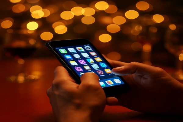 হাতে স্মার্টফোন নিয়ে একজন ব্যবহারকারী নির্ঝঞ্ঝাটভাবে ডিজিটাল প্ল্যাটফর্ম ব্যবহার করছেন